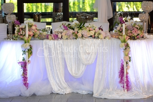 Wedding ceremony table