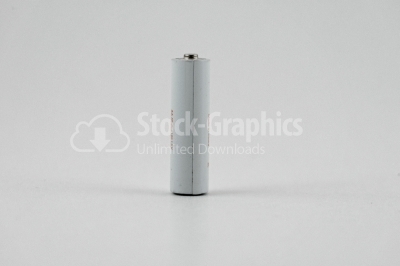 White Battery - Stock Image