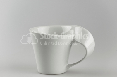 White porcelain mug photo