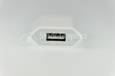 White power adapter - Stock Image