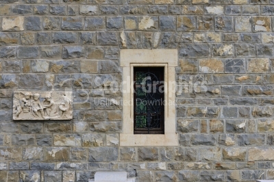 Window on the old castle