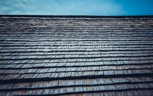 Wood roofing pattern detail