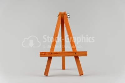 Wooden easel - Stock Image