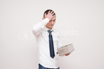 Young businessman with Headaches