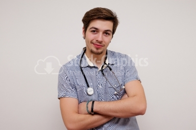 Young man future  doctor 