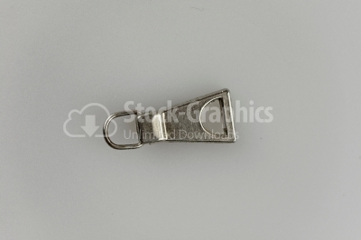 Zipper isolated on white - Stock Image