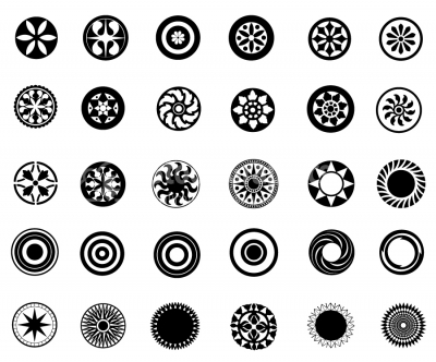 30 Circular Vector Designs