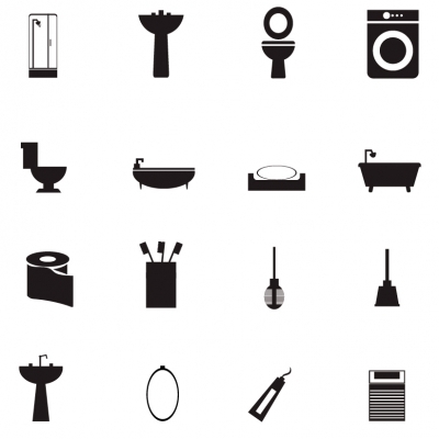 Bathroom Icons - Illustration