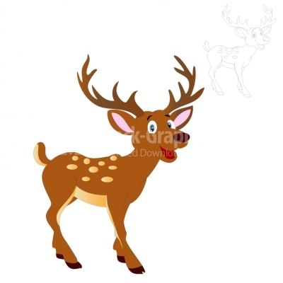Beautiful Deer - Illustration