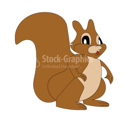 Beautiful squirrel - Illustration