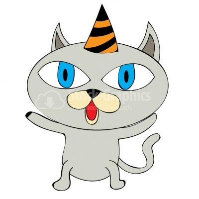 Birthday kitty - Illustration