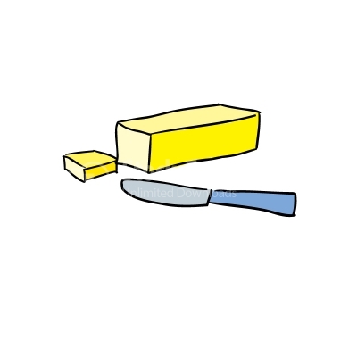 Butter Colorful Vector Clipart