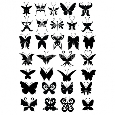 Butterfly Silhouette Collection - Illustration