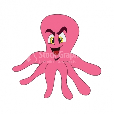 Charming octopus - Illustration