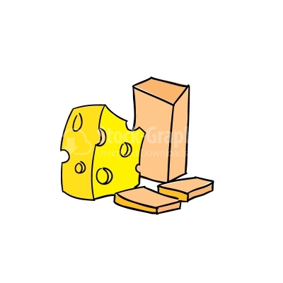 Cheese Colorful Vector Clipart