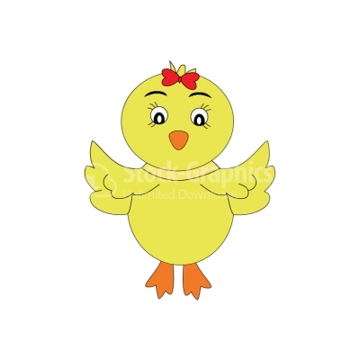 Chick - cartoon Illustration
