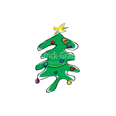 Christmas Tree Vector Clipart