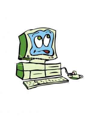 Computer cartoon