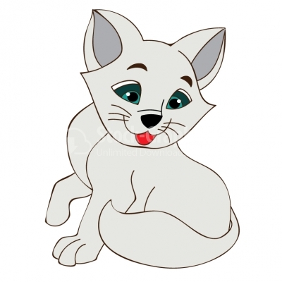 Cute  kitten - Illustration