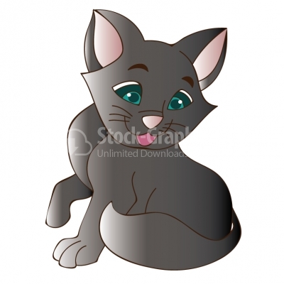Cute  kitten - Illustration
