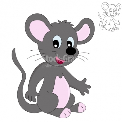 Cute mouse - Illustration