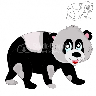 Cute Panda - Illustration