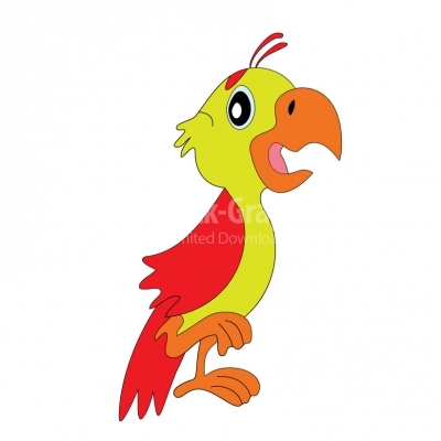 Cute Parrot - Illustration