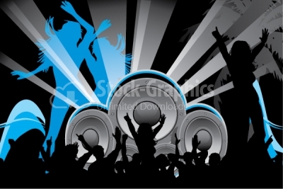 Disco vector background