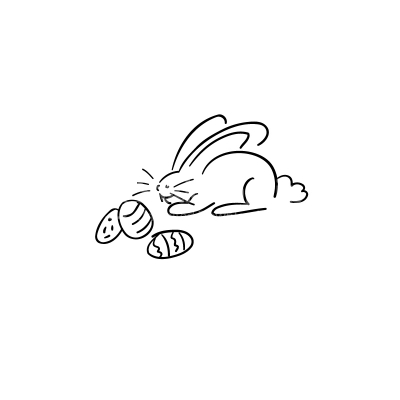 Easter Doodle Vector Clipart