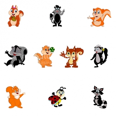 Forest animals collection - Illustration