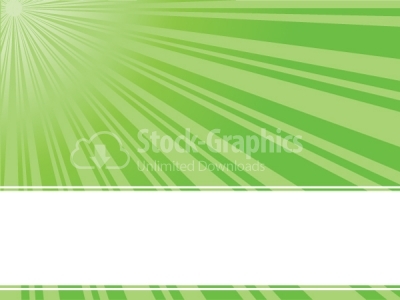 Green sun rays vector background