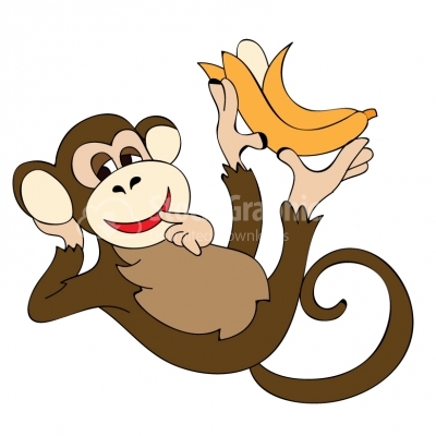 Happy Monkey - Illustration