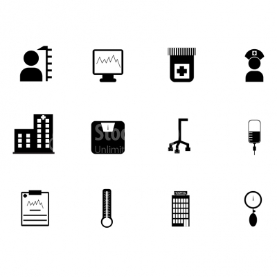 Healthcare and medicine icons - Illustration