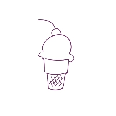 Ice Lineart Vector Clipart