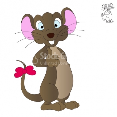 Mouse Cartoon - Thumbs Up! - Illustration