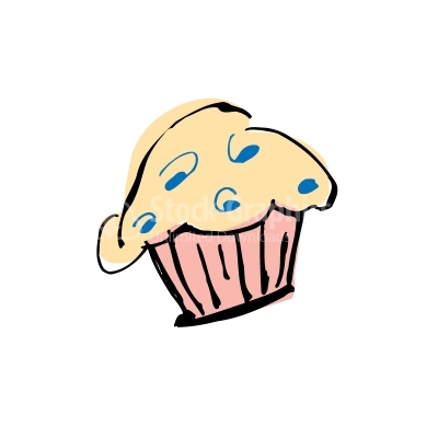 Muffin Colorful Vector Clipart