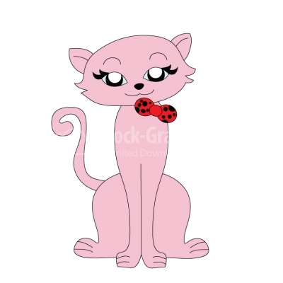 Pinky Cat - Illustration