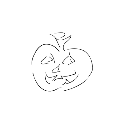 Pumpkin Doodle Vector Clipart