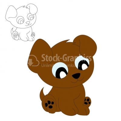 Puppy Cartoon - Illustration