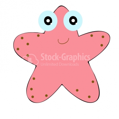 Smiling starfish Illustration