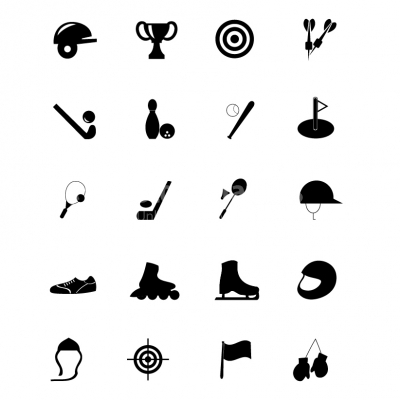 Sport Equipment icons - Illustration