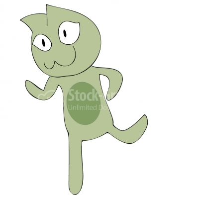 Standing cat - Illustration