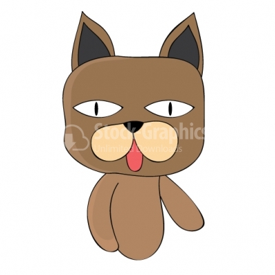 Sweet cat mascot