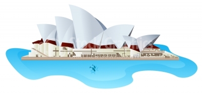 Sydeny Opera House Vector Illustration