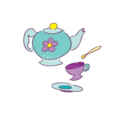 Teapot Colorful Vector Clipart