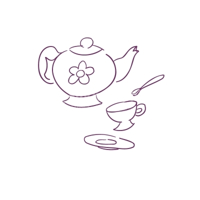 Teapot Lineart Vector Clipart