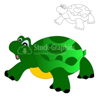 Turtle Cartoon - Illustration