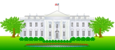 Vector white house illustration
